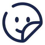 Sticker Smile Circle 2 SVG Icon